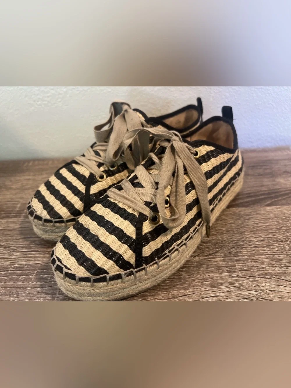 Sam Edelman Celina Platform Lace-up Espadrille Sneaker Shoes women’s size 8.5